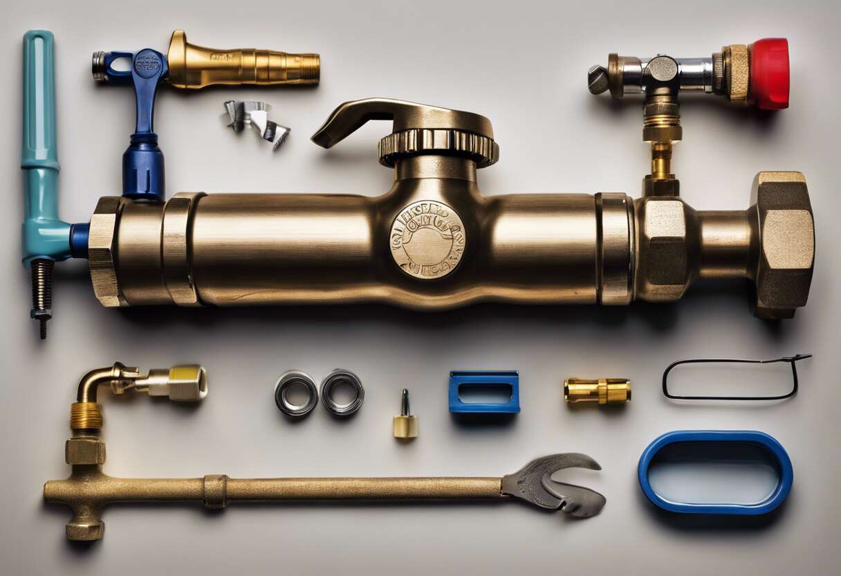 Fermeture de l'arrivée d'eau et démontage du robinet