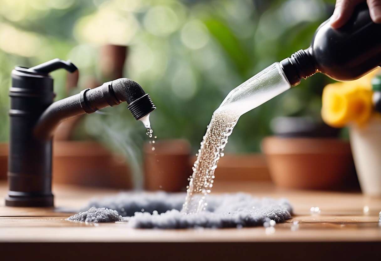 Le bicarbonate de soude et le vinaigre : duo gagnant pour les canalisations