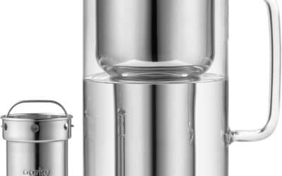 Test : carafe filtrante Aarke Purifier en verre et acier inoxydable