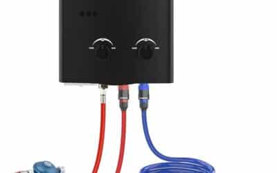 Test du chauffe-eau portable Camplux AY132BP43-DE 5L