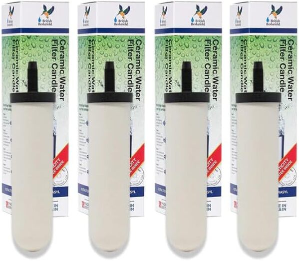 LOT POUR 6 MOIS X 4 CARTOUCHES BRITISH BERKEFELD ULTRA STÉRASYL certifiée NSF POUR FILTRE À GRAVITÉ