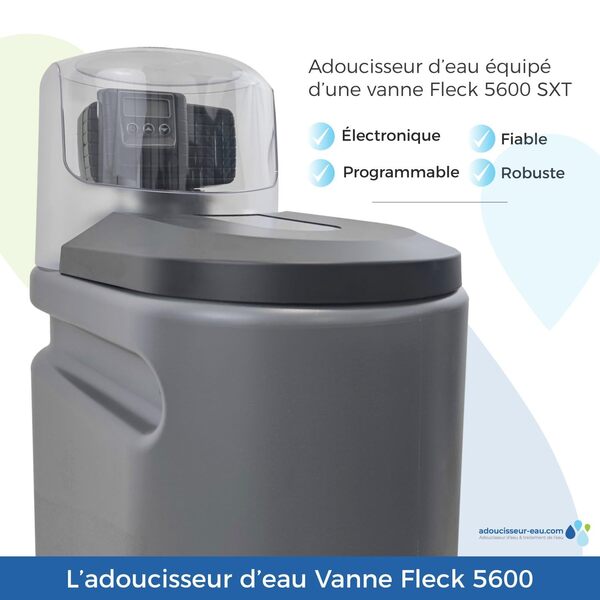 TOODO Adoucisseur D'eau 20l Fleck 5600 Sxt Complet Avec Accessoires