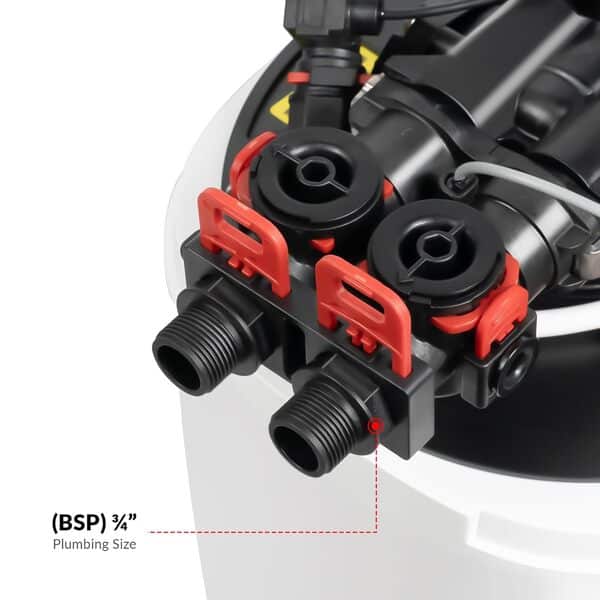 iSpring WCS15KG-E Adoucisseur d'Eau pour Toute la Maison avec Fonction de Rinçage Domestique, Haute Capacité pour les Ménages et les Entreprises