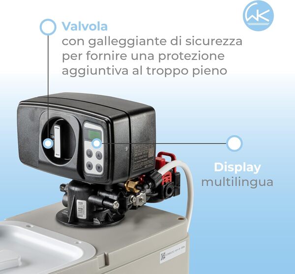 WK Octopus Small | Adoucisseur d'eau Domestique | Convient pour 3 à 4 Personnes, Blanc