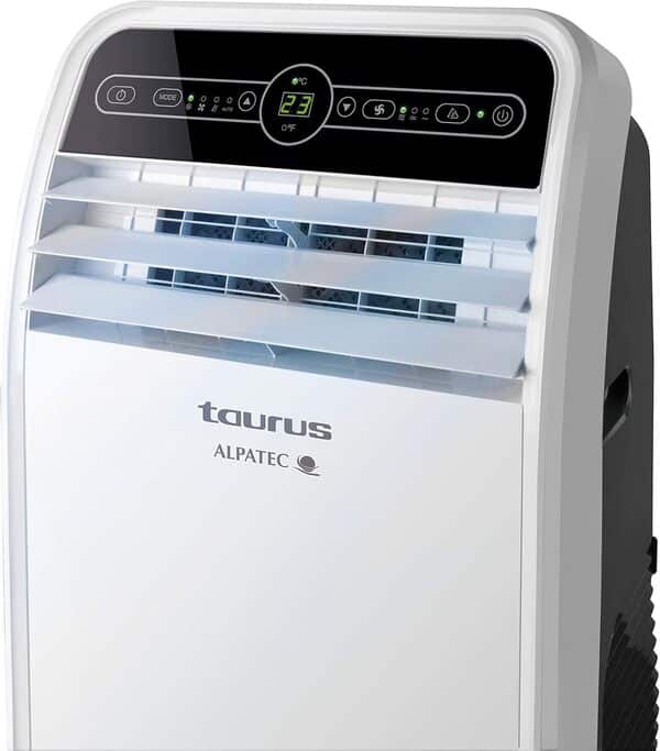 Taurus AC 260 KT - Climatiseur mobile 2.6 KW, 3 en 1 : froid, déshumidificateur et ventilateur, silencieux, minuterie, avec télécommande, kit fenêtre, roues