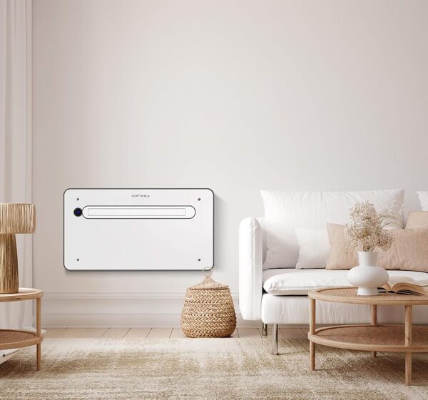 OPTIMEA, Climatiseur fixe monobloc, sans unité extérieure, 2100W, Réversible, jusqu'à 20m2, épaisseur 16cm, blanc, compact, design OAC-270-SD1