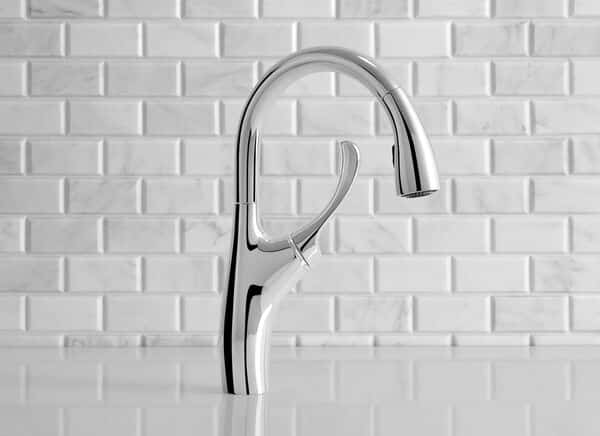 Jacob Delafon - Mitigeur d'Évier de Cuisine Suzanne - Douchette extractible - Bec pivotant - Économie d'eau - 38,3x27x12,5 cm - Finition Chrome - E23309-CP