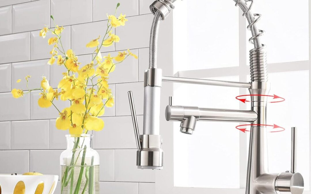 Test du robinet de cuisine pivotant Timaco : efficacité et élégance dorée