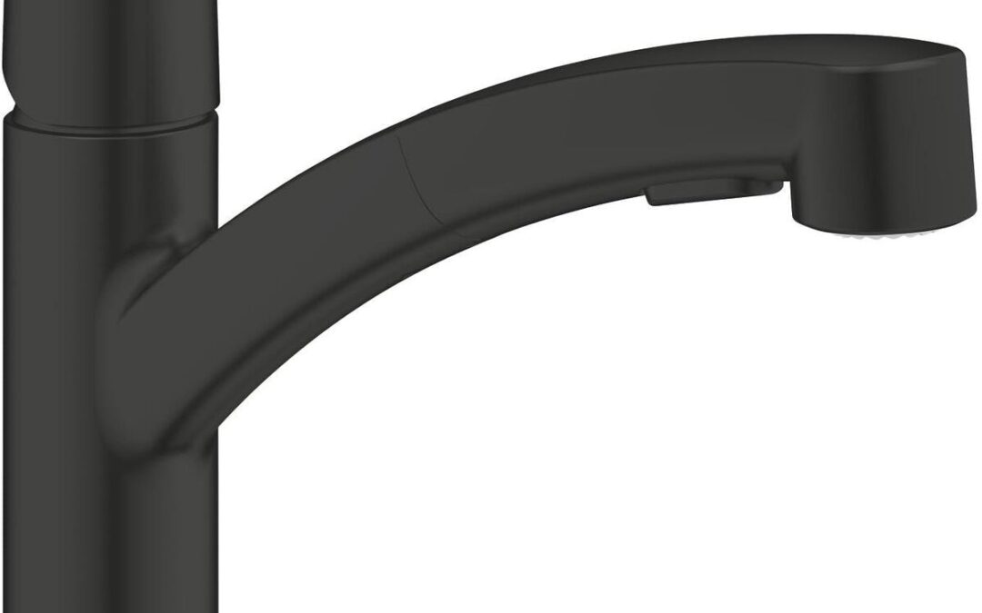 Test : grohe Start, mitigeur douchette extractible noir mat