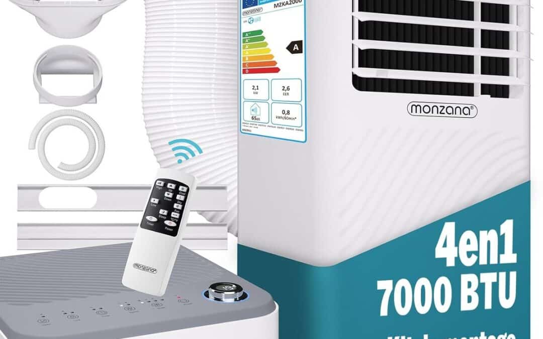 Test : climatiseur mobile Monzana MZKA2000 4-en-1 7000 BTU