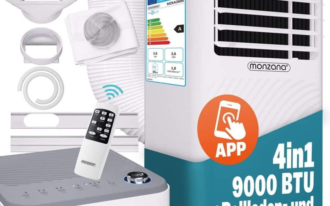 Test : climatiseur mobile Monzana MZKA2600 9000 BTU connecté