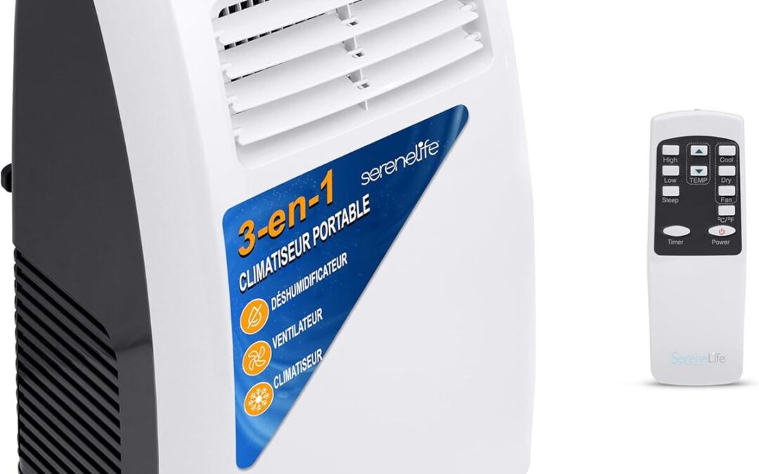 Test du climatiseur mobile Serenelife 7K BTU 3-en-1