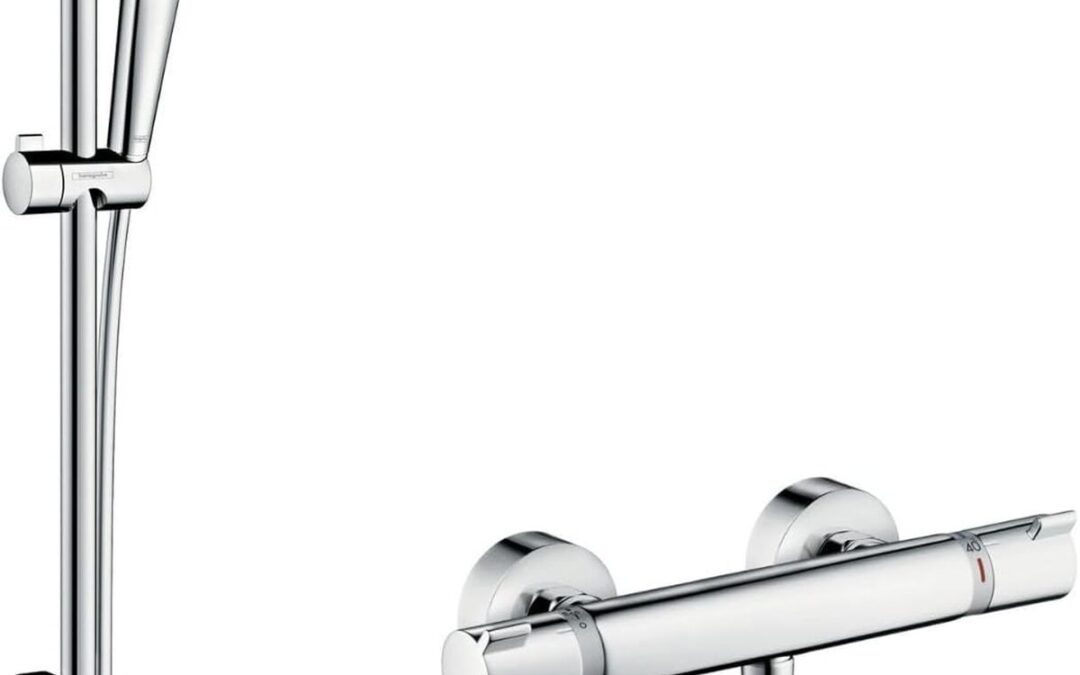 Test du set de douche hangrohe Croma Select S avec mitigeur thermostatique