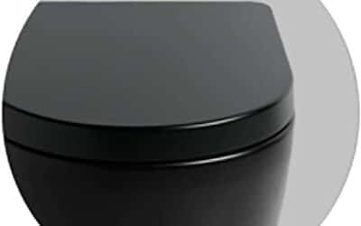 Test wc suspendu sans bords File 2.0 noir mat