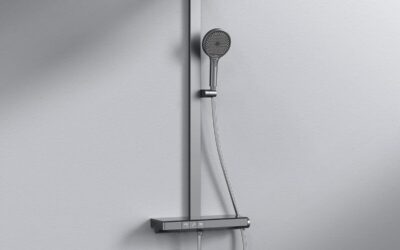 Test de la colonne de douche thermostatique EMKE : performance et design en gris métal