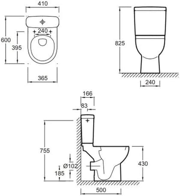 WC à poser compact JACOB DELAFON Odeon up + abattant