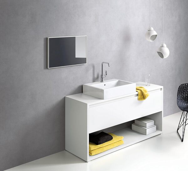 Hansgrohe Mitigeur de Lavabo de Salle de Bain Focus 240 avec tirette de vidage EcoSmart Chrome, Chromé, Hauteur sous bec 190 mm