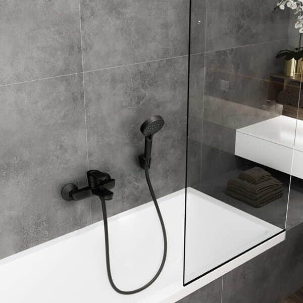 hansgrohe Vernis Blend Mitigeur bain/douche, noir mat, 71440670