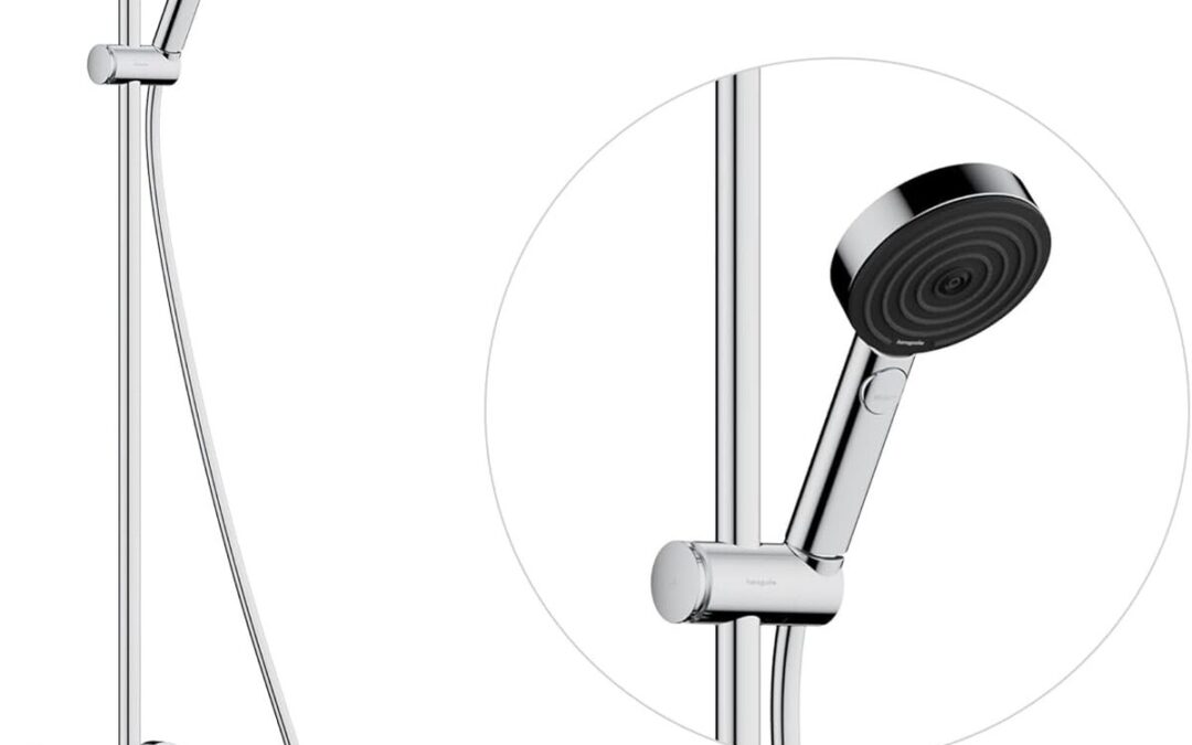 Test de la colonne de douche hansgrohe Pulsify S Puro : mitigeur thermostatique et pluie chromée