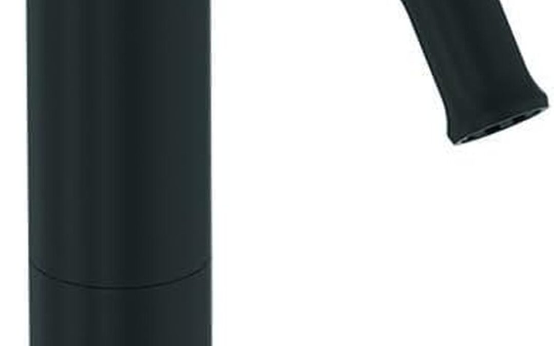 Test du mitigeur lavabo bec haut Jacob Delafon Louise noir mat