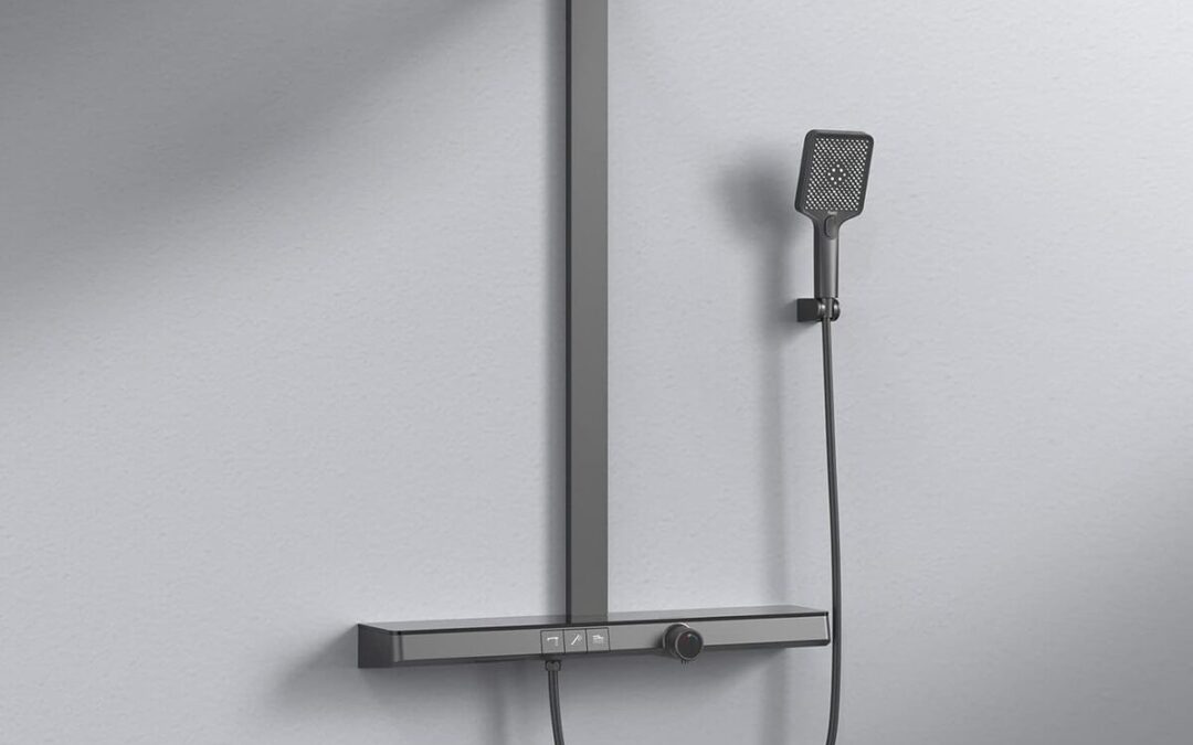 Test : colonne de douche EMKE noir mat avec thermostat et douchette 3 modes