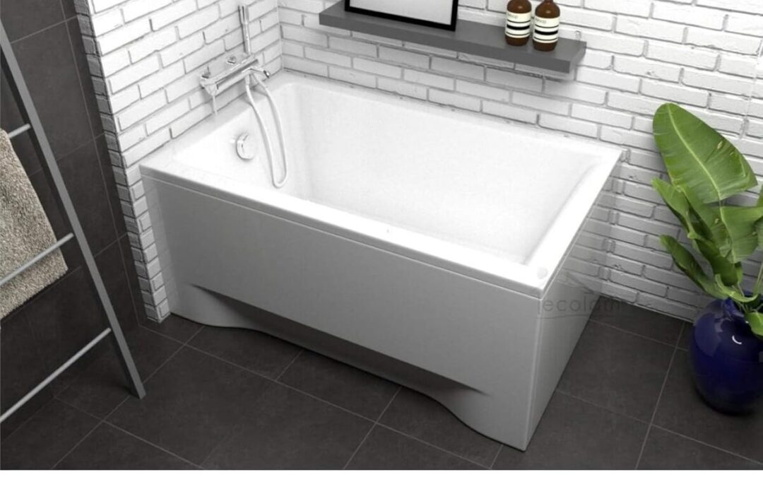 Test de la baignoire acrylique Capri Polimat : set complet 100x70 cm