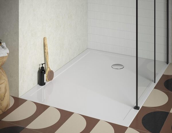 Jacob Delafon Receveur de Douche 120 x 90 Gaspard Extra-Plat céramique bonde à Gauche