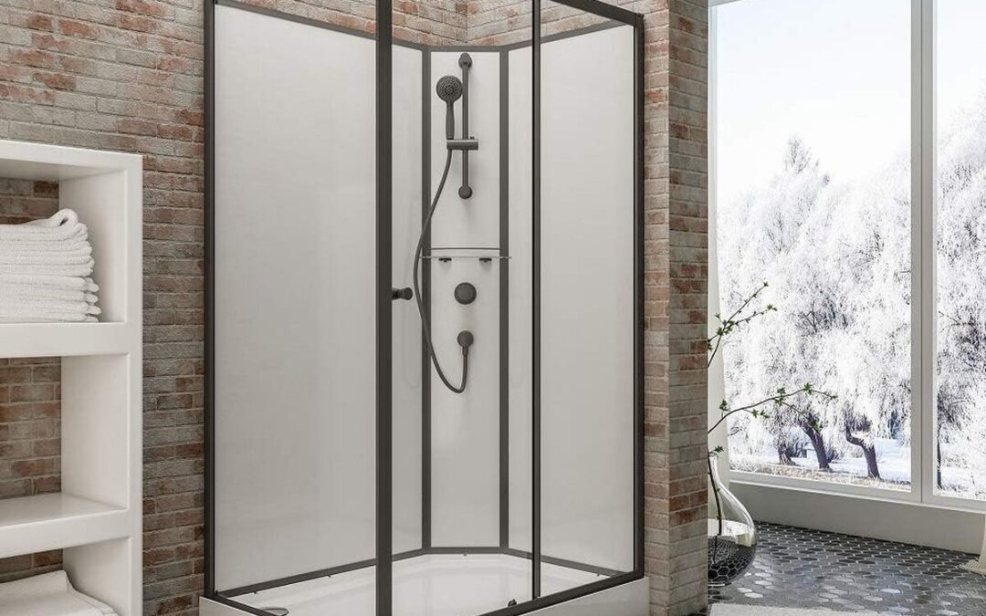 Test : cabine de douche Schulte 120 x 90 cm - profilé noir et porte coulissante