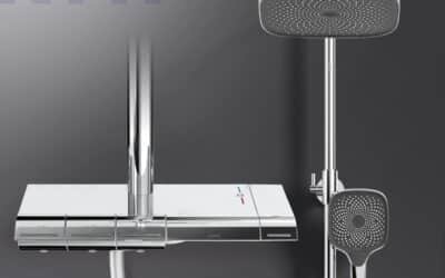 Test de la colonne de douche EMKE : performance et confort chromé avec thermostat