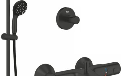 Test de la grohe Vitalio Start 250 : la colonne de douche noire élégante et performante