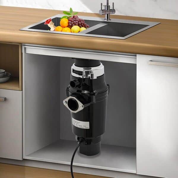 Broyeur de Déchets Alimentaires,Broyeur de Déchets Cuisine évier Déchets Cuisine Dévoreur 1/2 HP 3200RPM 860ml Pour Éliminer Déchets Alimentaires et Ordures
