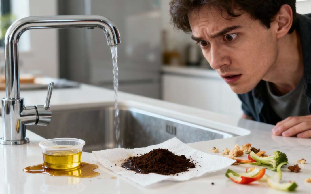 Que ne faut-il pas jeter dans l'évier ou le lavabo ?