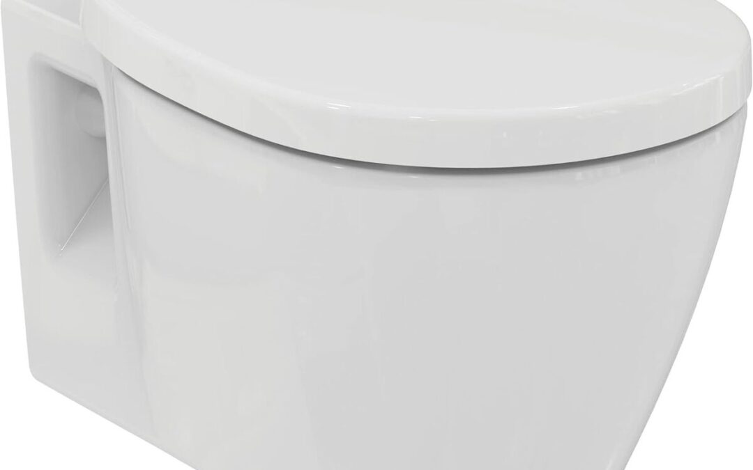 Test du Connect Pack WC suspendu Ideal Standard : design arrondi et rebord émaillé
