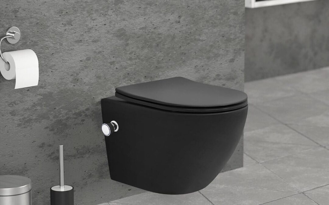 Test du LuxeBath WC suspendu sans rebord noir mat