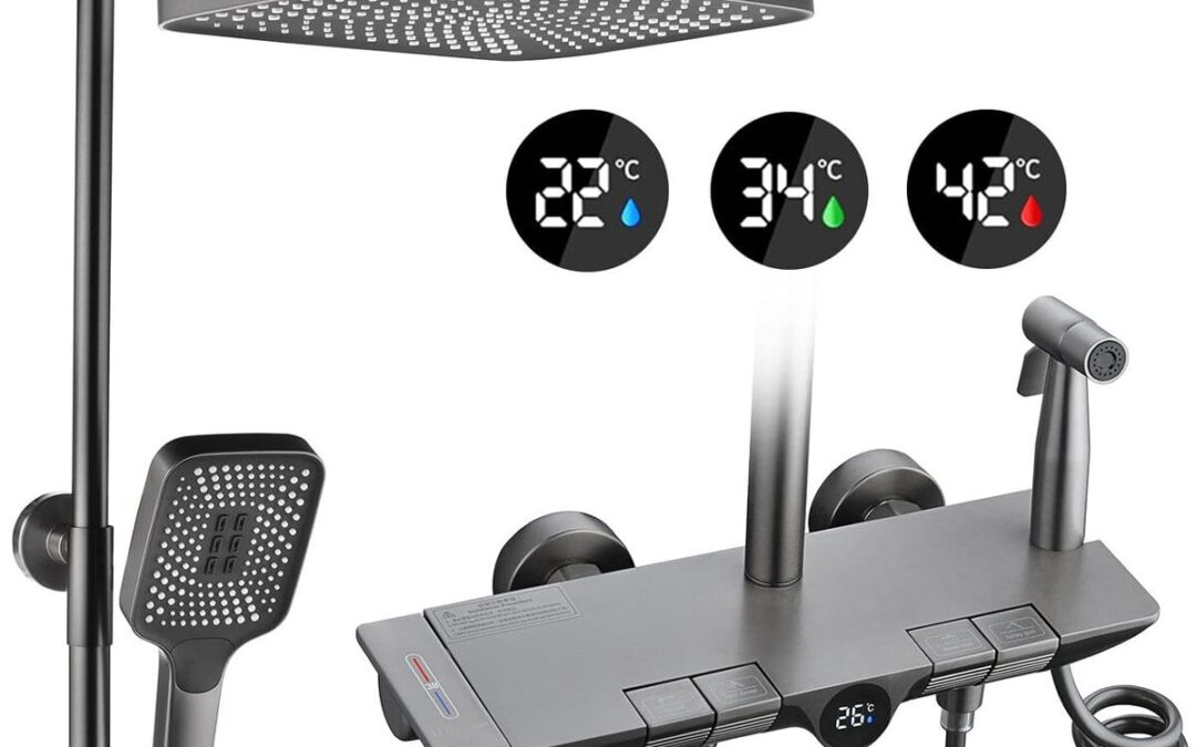 Test du système de douche thermostatique Beith réglable à 4 fonctions