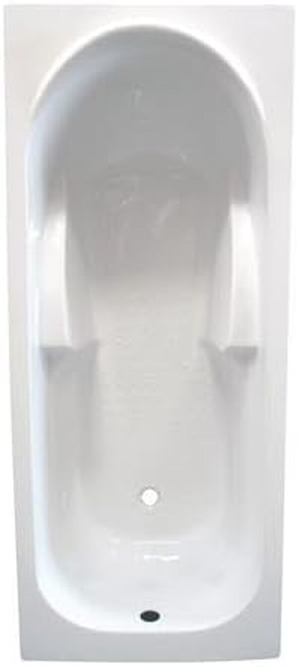 ONDEE - Baignoire FANY, baignoire rectangulaire. 170x70cm - Acryl et ABS ép.3mm blanc renforcé - Contenance 195L - Picots antidérapants - 4 pieds à vis de réglage de niveau fournis