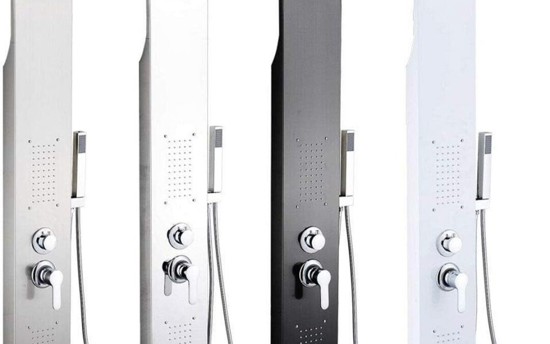 Test : colonne de douche hydromassage inox 304 5 fonctions (blanc)