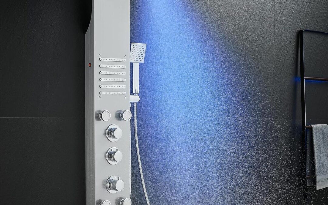 Test : colonne de douche thermostatique KINKIBOS Unibody à 6 fonctions LED