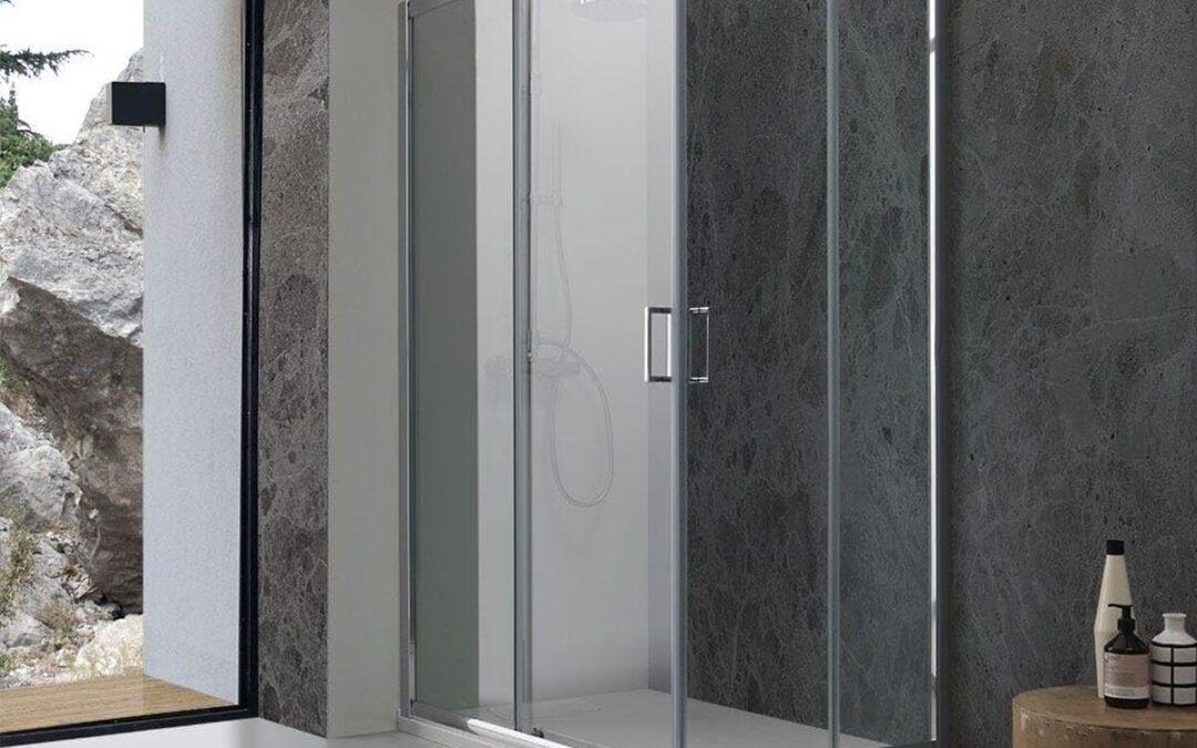 Test de la cabine de douche Giada 70 x 100 cm en verre transparent