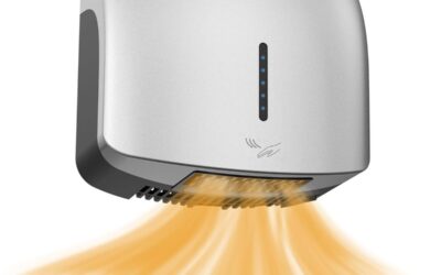 Test du sèche-mains AIKE GentleAir chauffant et silencieux argenté