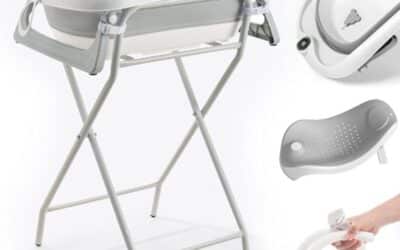 Test : baignoire bébé pliante XXL avec support et thermomètre 2.0