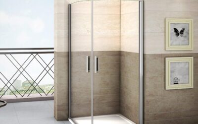 Test de la cabine de douche 90x90cm en verre anticalcaire