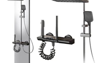 Test de la colonne de douche INEX EUROPA noire titane à 4 modes