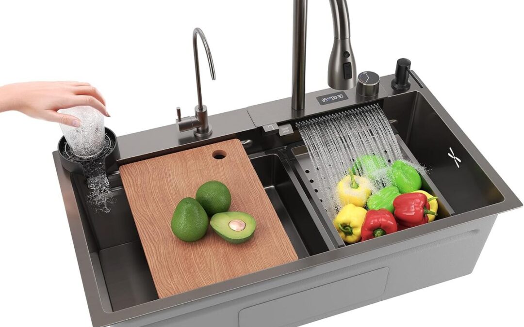 Test de l'évier multifonction Sirhona avec cascade et affichage de température