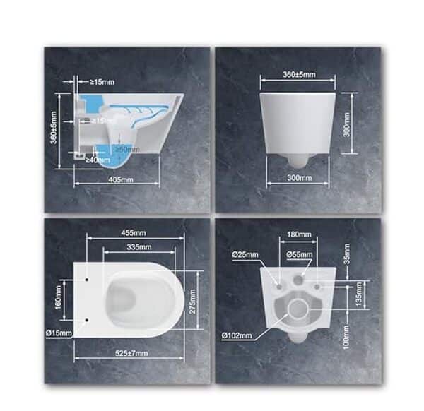 Découvrez l'évaluation complète du WC suspendu sans rebord UDiseño avec kit complet blanc. Design moderne et installation simplifiée garantis.