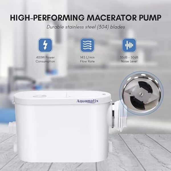 Découvrez notre analyse détaillée du broyeur sanitaire Aquamatix Silencio S 400W : performance, fonctionnalités et prix. Trouvez l'équipement idéal pour votre salle de bains compacte.