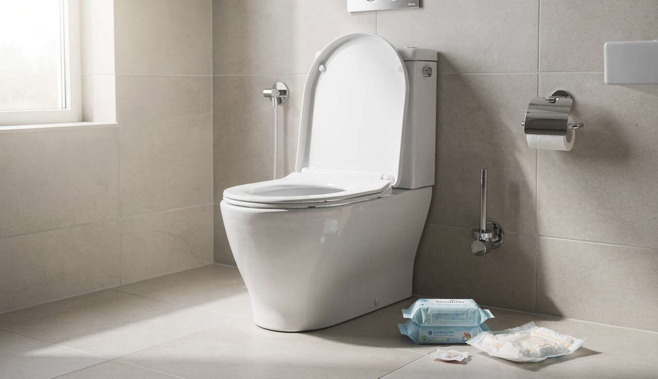 Couches et lingettes pour b&eacute;b&eacute; : attention aux obstructions