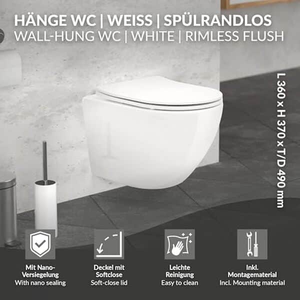 Explorez notre analyse approfondie sur le WC suspendu LuxeBath sans bride : élégance, design moderne et technologie de pointe pour un confort inégalé dans votre salle de bain.