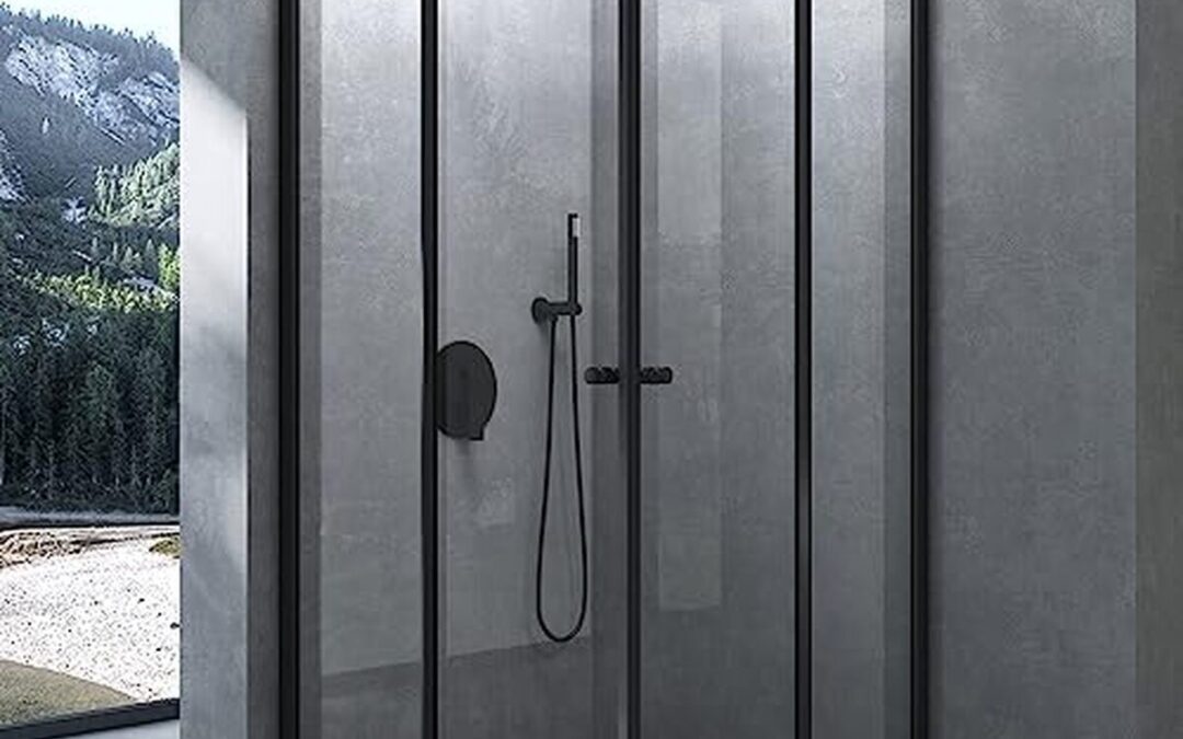 Test : cabine de douche Mai & Mai RAV16K noir 100x100cm portes coulissantes