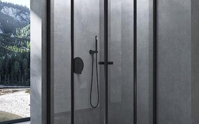 Test : cabine de douche Mai & Mai RAV16K noir 100x100cm portes coulissantes